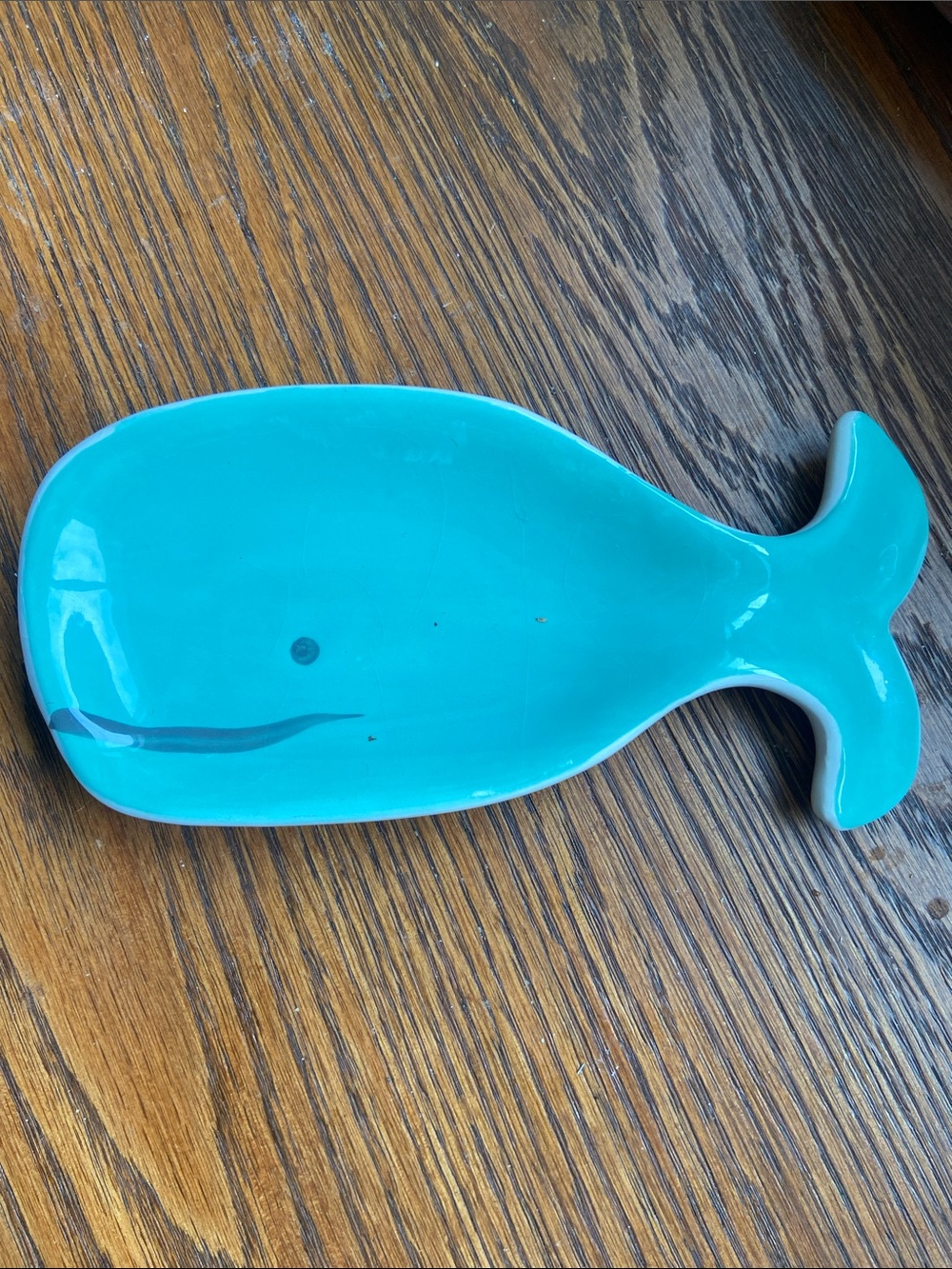 Turquoise Whale Spoon Caddy -
